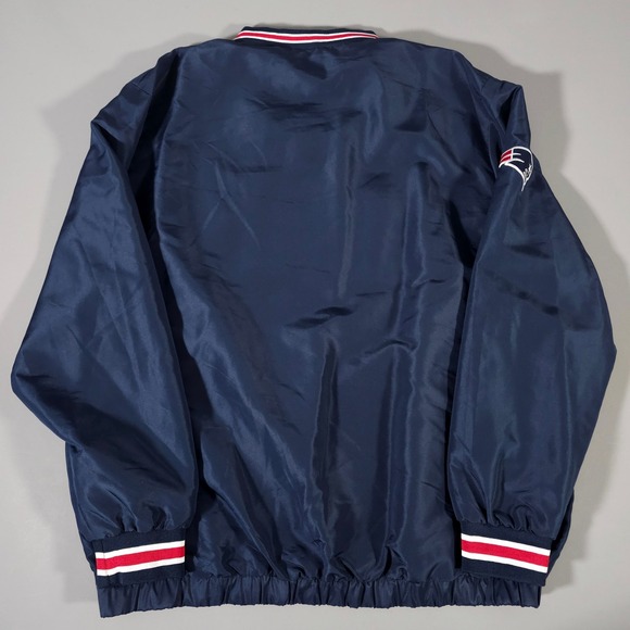 NFL New England Patriots Windbreaker Men XXL Blue V-Neck Pullover Jacket - Picture 8 of 8